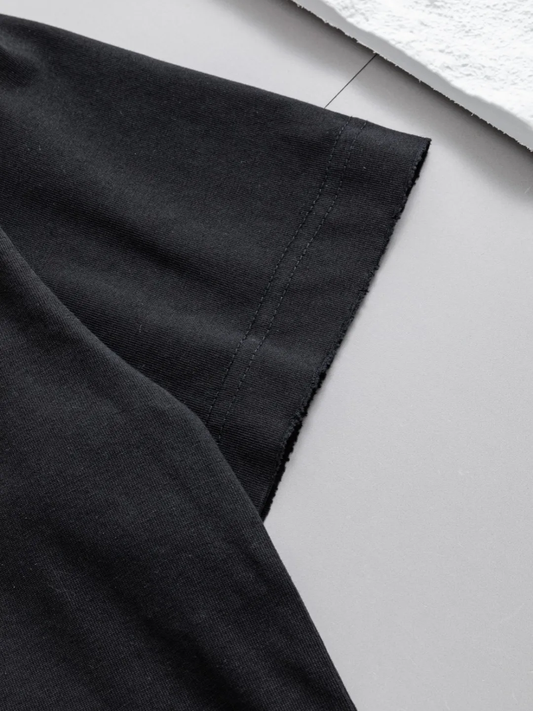 P100✨🔥 [BALENCIAGA] 2026FW short-sleeved T-shirt Premium 26s double yarn 300g fabric embroidery fraying process Color: Black White Green Size: S M L XL 2XL